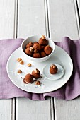 Nut and chilli truffle pralines