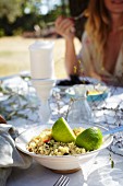 Couscous salad with limes