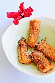 Salmon fish fingers