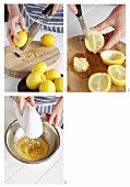 Lemon parfait being made