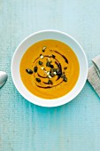 Pumpkin soup with madras curry