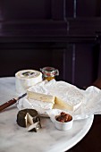 Soft cheese and chutney