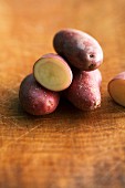 Romano potatoes, whole and halved