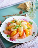 Citrus salad with rose water