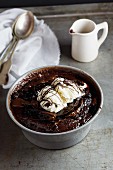 Warmer Schokoladen-Brownie-Pudding
