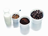 Coffee beans, ground coffee, instant coffee and coffee cream