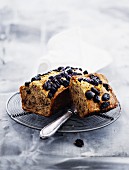 Banana bread with grapes