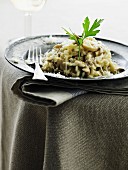 Mushroom risotto with Parmesan