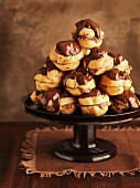 A stack of profiteroles