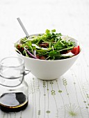 Rocket salad with a balsamic dressing