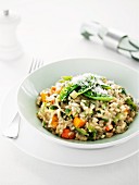 Risotto with spring vegetables