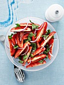 Tomato salad with basil