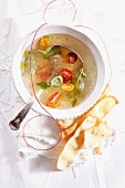 Ice tomato consomme