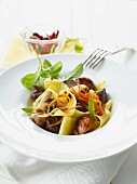 Pappardelle with goose liver