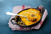 Parmentier with duck and pumpkin puree