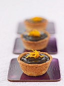 Chocolate and orange tartlets