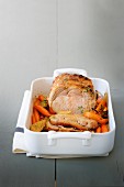 Spicy roast pork with thyme and salted lemons