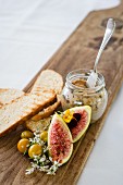 Pork rillettes with figs