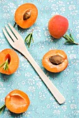 Apricots with rosemary