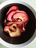A bowl of dried apple rings