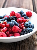 A plate of berries