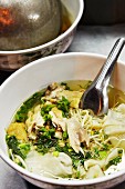 Custard royale soup with chicken (Laos)