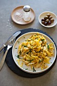 Bacalhau a bras (scrambled eggs with cod and potatoes, Portugal)