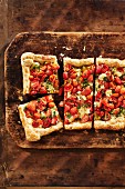 Rustic tomato tart