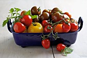 Tomatoes in a roasting dish