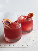 Blood orange cocktails