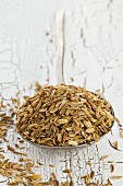 A spoonful of dried fennel seeds