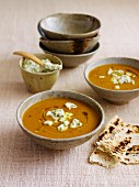 Spicy pumpkin soup from India
