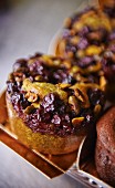 Cranberry muffins (close-up)