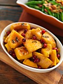 Roasted pumpkin with cranberries