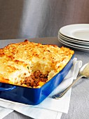 Hachis Parmentier (mincemeat bake topped with mashed potatoes, France)