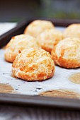 Homemade cheese puffs