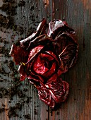 Radicchio on a wooden surface