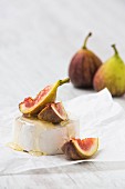 Camembert with honey and figs