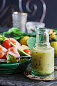 Salad dressing with preserved lemons