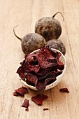 Beetroot and beetroot crisps