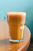 Carrot and spinach juice with apple and celery