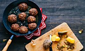 Meatballs with new potatoes