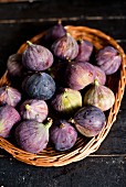 Fresh figs in a basket