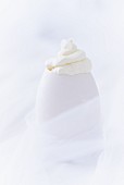 A meringue on an egg shell