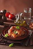 Chicken cacciatore with tomatoes and onions