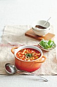 Veggie and tortellini soup