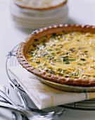 Fennel quiche with cheese