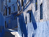 Blue alleys in the Medina of Chefchaouen, Morocco