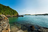 Padstow Bay bei Flut (Cornwall, England)