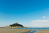 St. Michaels Mount, tidal island with a chapel in Cornwall (England)